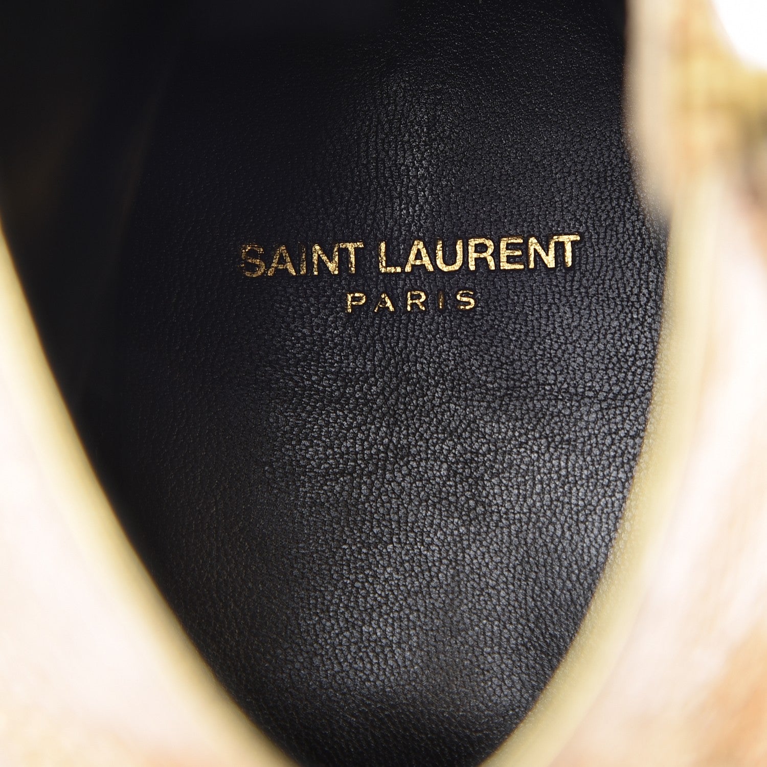 Saint Laurent Mens Metallic Python Calfskin Embossed Devon 30 Western Boot 46 Gold 9 of 10