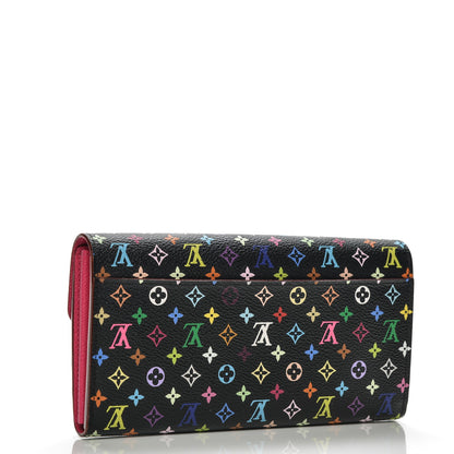 Louis Vuitton Monogram Multicolor Sarah Wallet NM Black Grenade 3 of 6