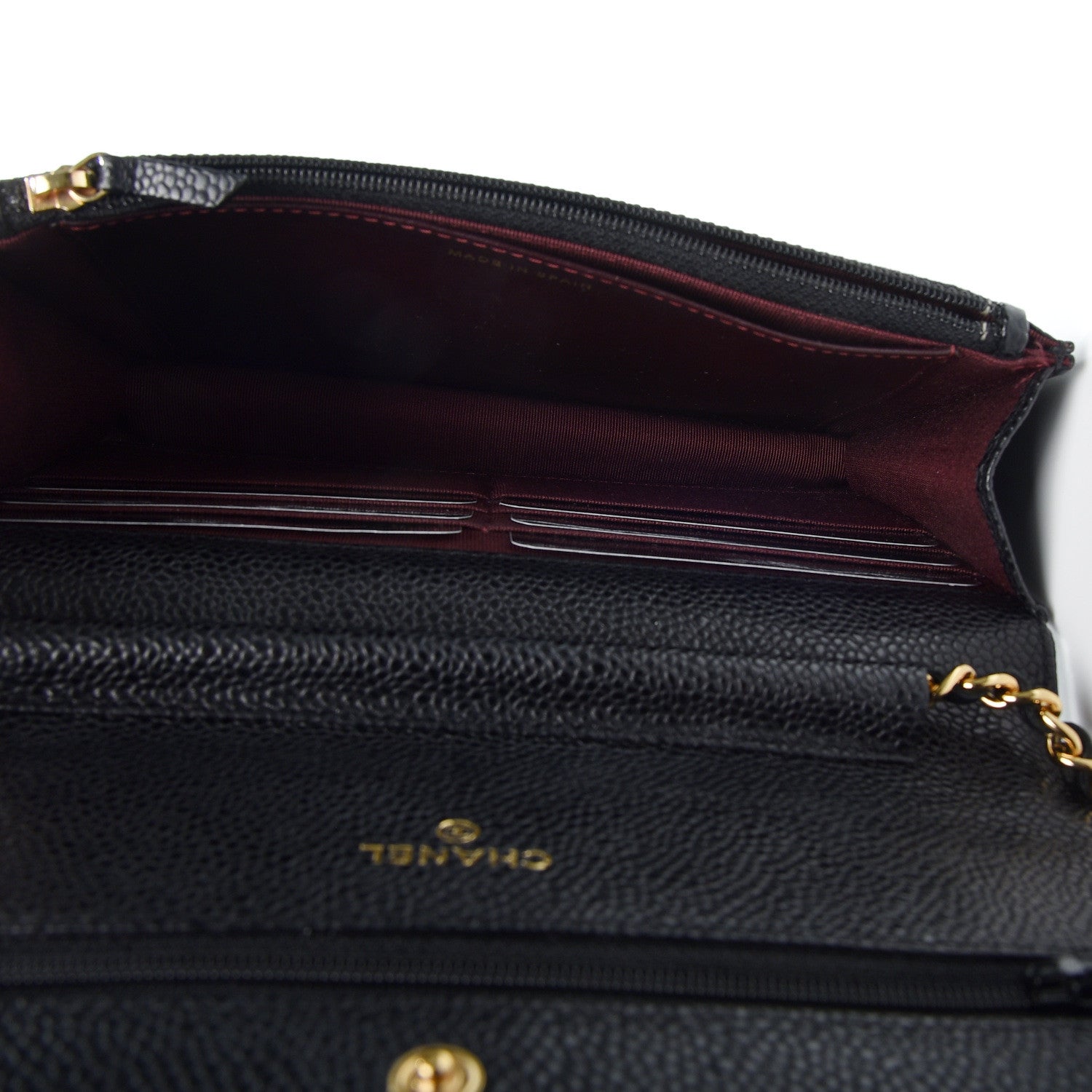 Chanel Caviar Quilted Wallet On Chain WOC Black 7 of 12
