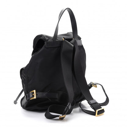 Prada Tessuto Nylon Saffiano Robot Backpack Black Mimosa 2 of 7
