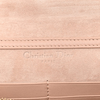 Christian Dior Lambskin Cannage Studded Dioraddict Wallet on Chain Clutch Nude 6 of 9