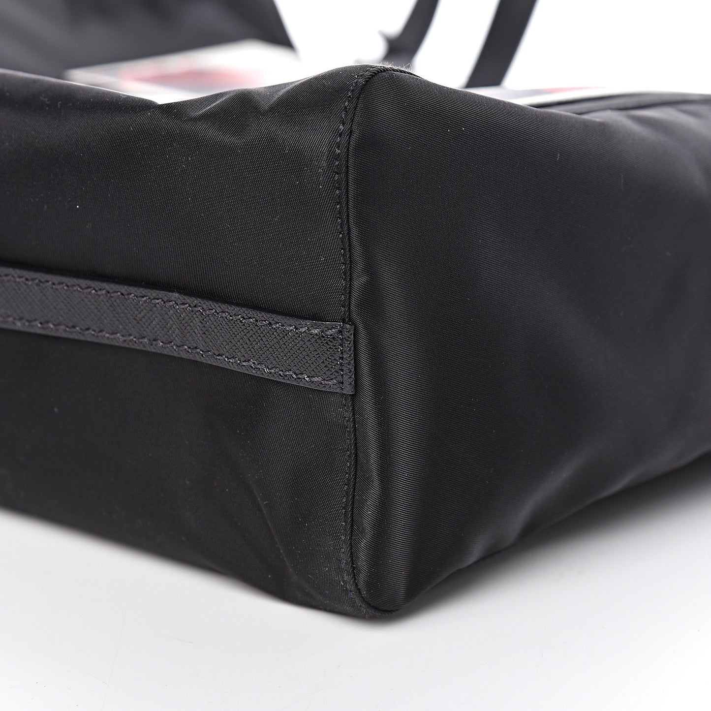 X JAMES JEAN Tessuto Nylon Patch Shopping Tote Black