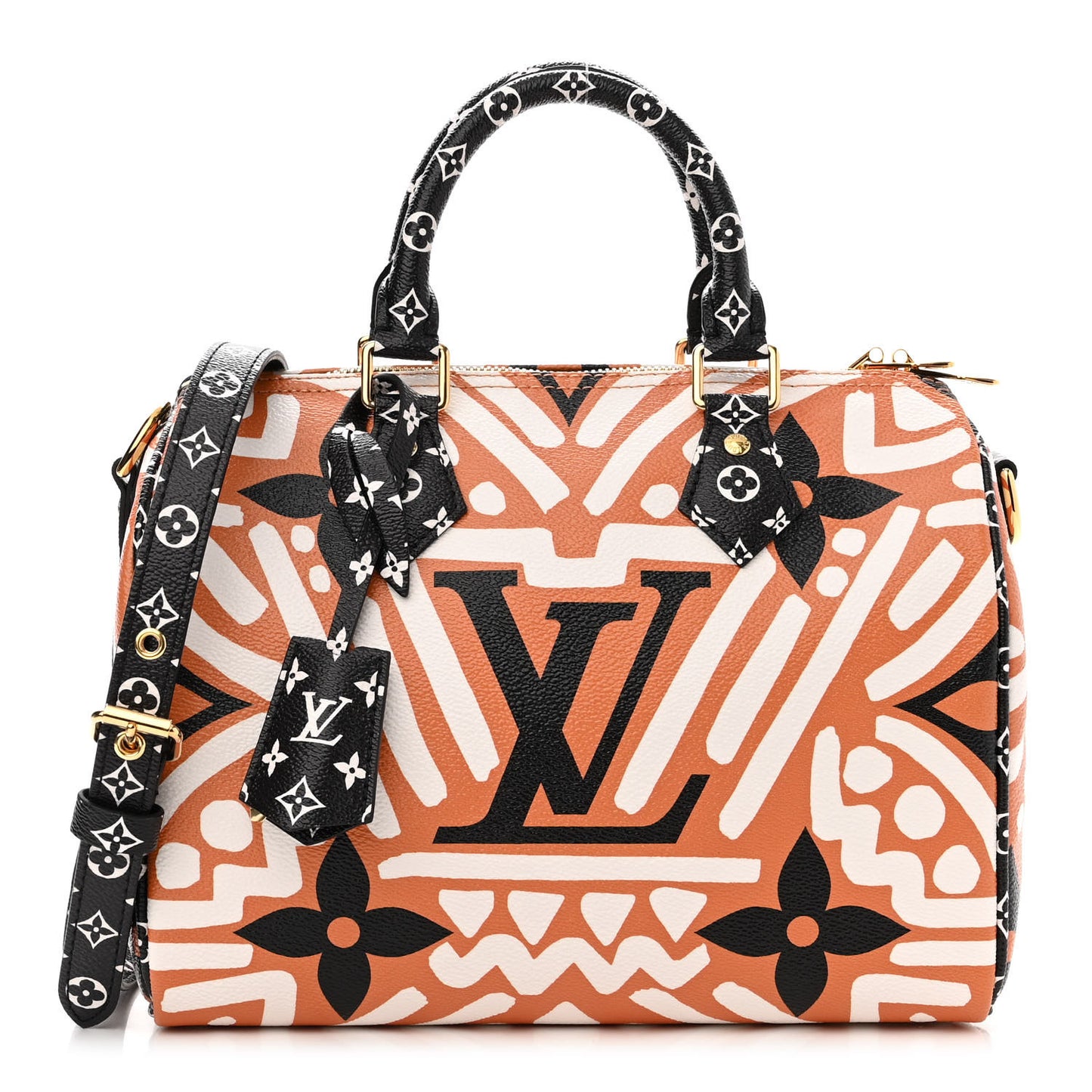 Monogram Giant Crafty Speedy Bandouliere 25 Creme Caramel