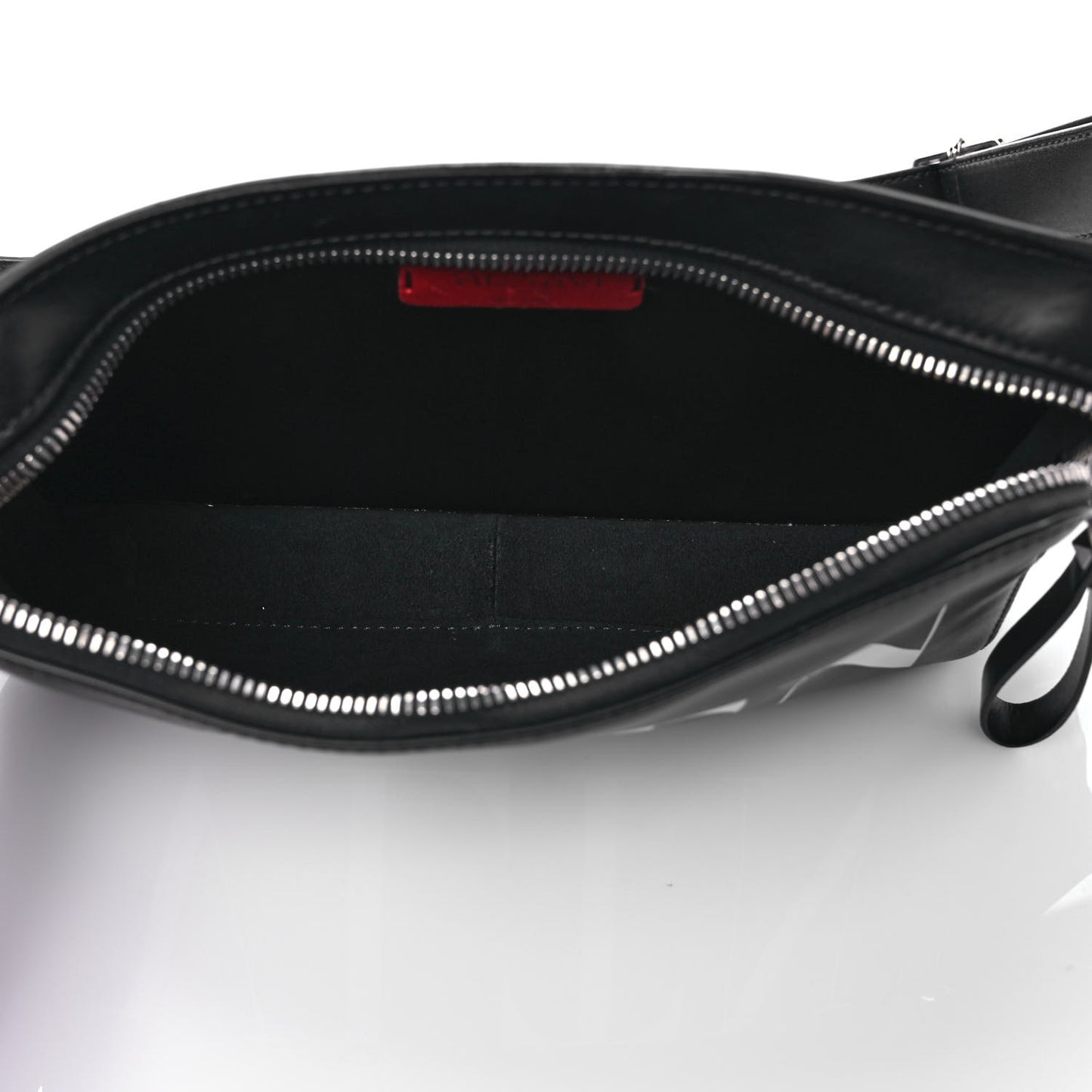 Calfskin VLTN Belt Bag Black White