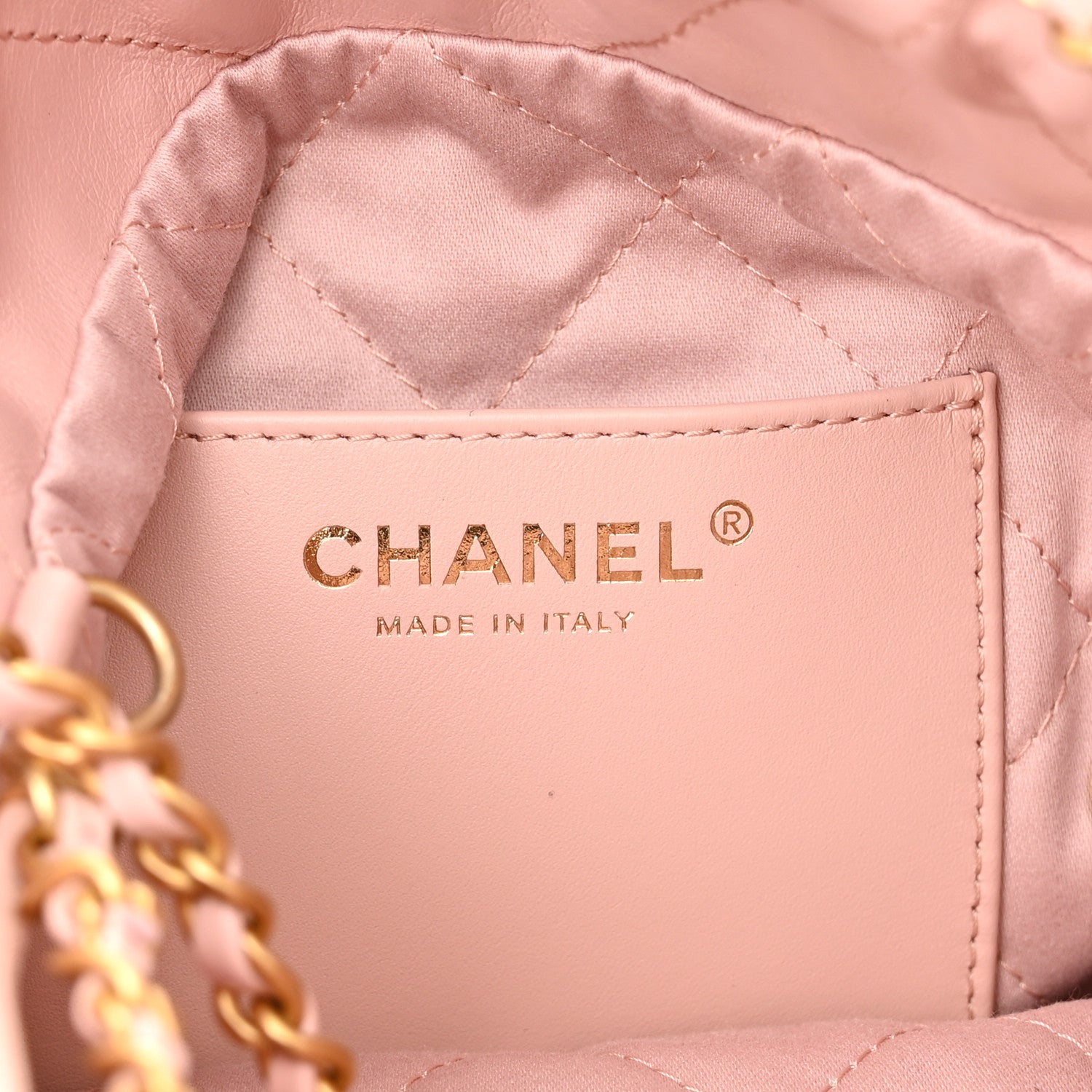 Chanel Shiny Calfskin Quilted Mini Chanel 22 Rose Clair 6 of 10