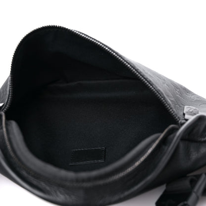 Louis Vuitton Calfskin Monogram Shadow Discovery Bumbag Black 5 of 9