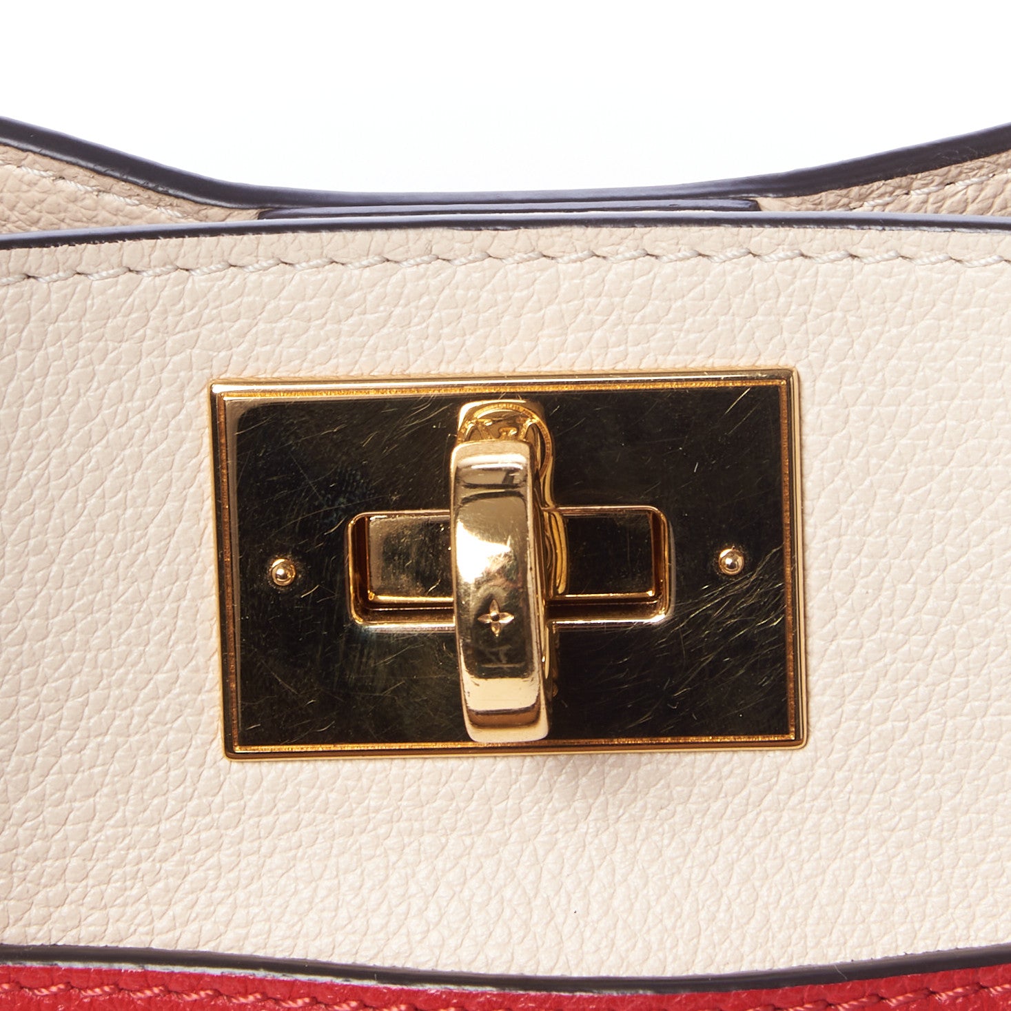 Louis Vuitton Calfskin Monogram On My Side Pirate Red 8 of 10