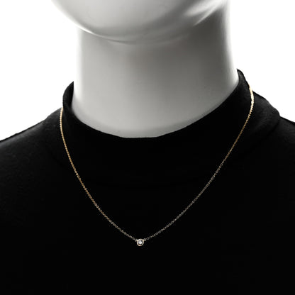 Tiffany 18K Yellow Gold Diamond .16ct Elsa Peretti Diamonds by the Yard Pendant Necklace 2 of 6