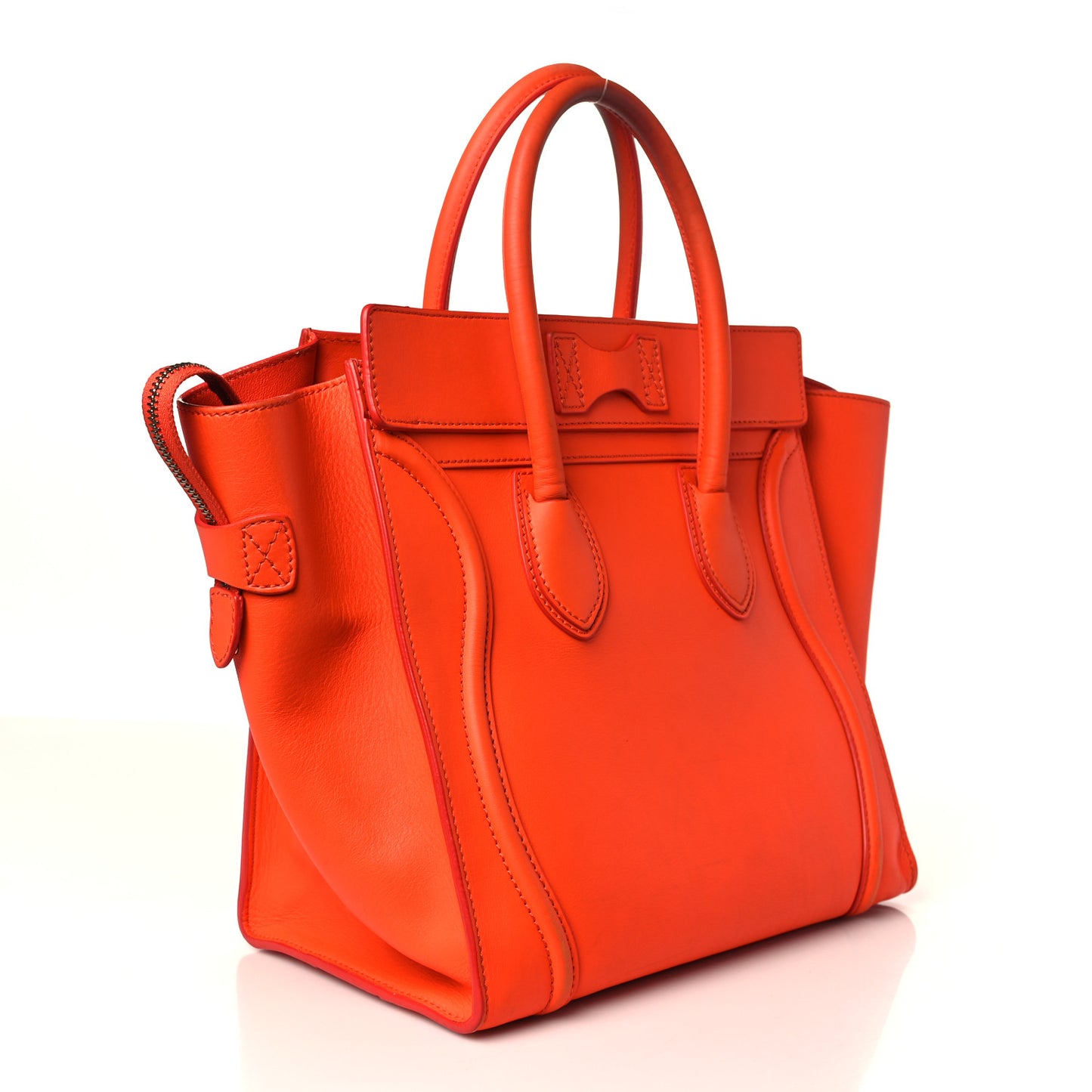 Smooth Calfskin Mini Luggage Orange