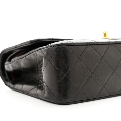 Chanel Lambskin Quilted Small Double Flap Black 9 of 10