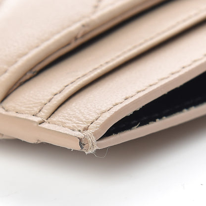 Saint Laurent Calfskin Y Quilted Monogram LouLou Credit Card Case Nude Powder 11 of 13