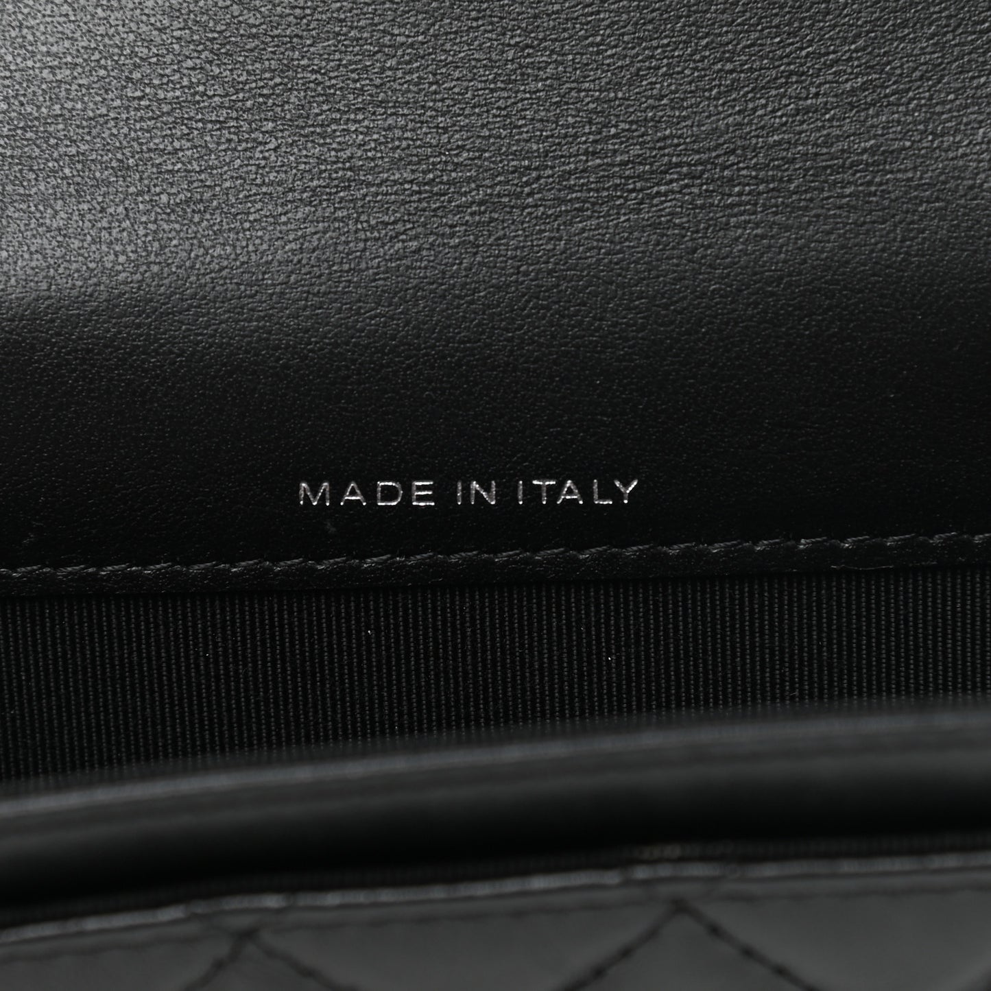 Aged Calfskin Quilted Reissue Flap Card Holder So Black