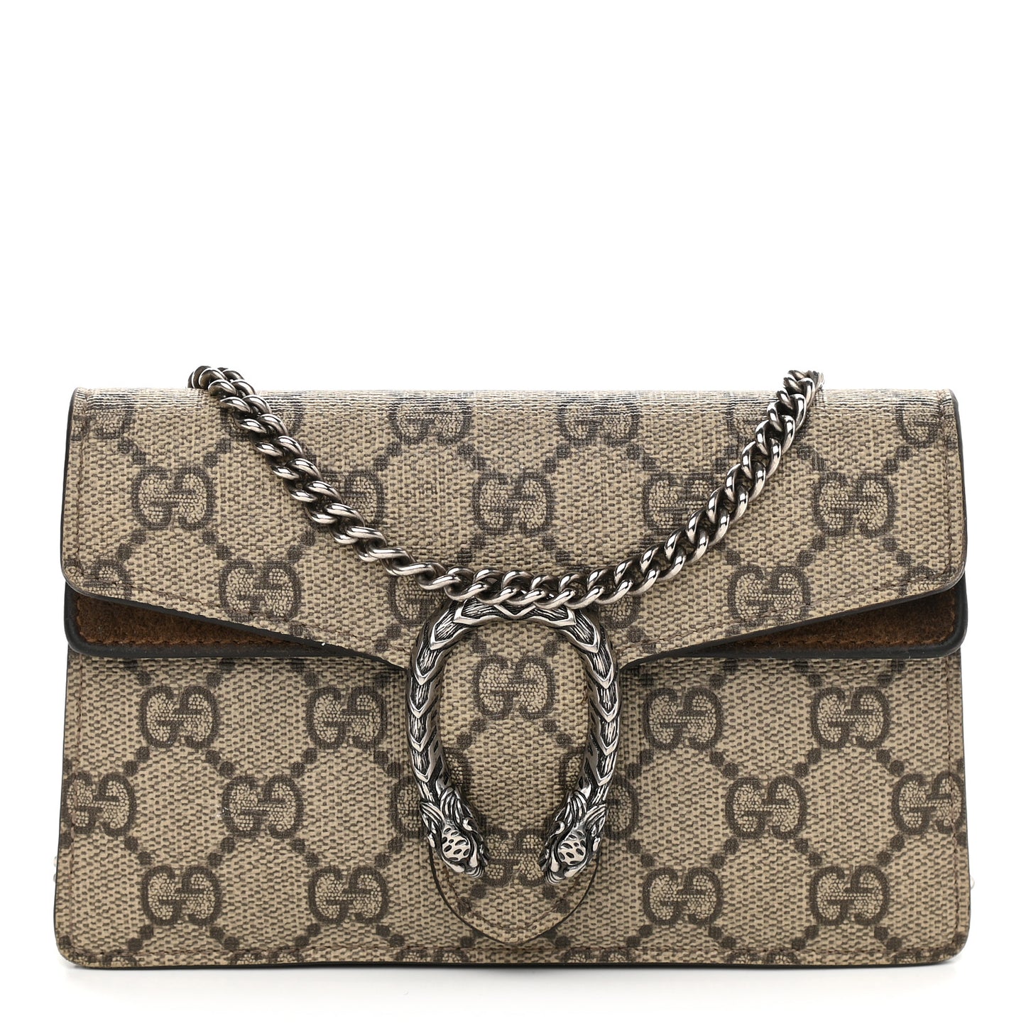 GG Supreme Monogram Super Mini Dionysus Shoulder Bag Taupe