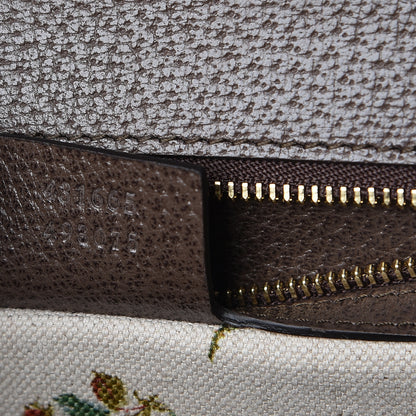 Gucci Calfskin Embroidered Medium Sylvie Top Handle Bag New Acero Multicolor 7 of 10