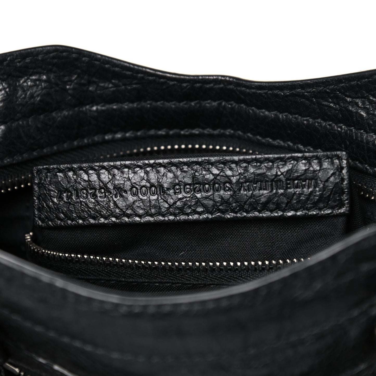 Agneau Classic Silver Hardware Mini City Black