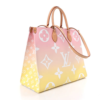 Louis Vuitton Monogram Giant By The Pool OnTheGo GM Light Pink 3 of 9