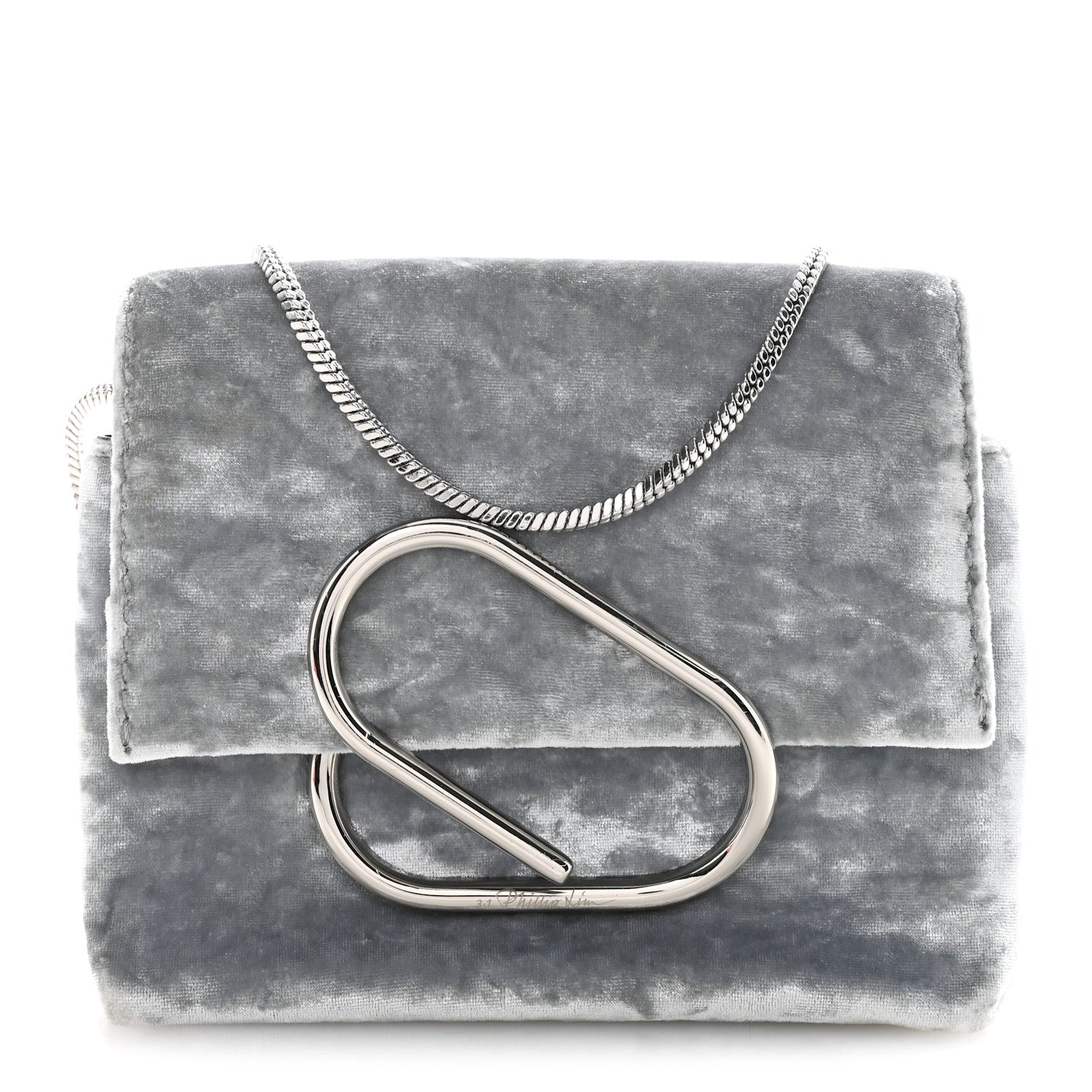 3.1 Phillip Lim Velvet Micro Alix Crossbody Bag Cloud 1 of 12