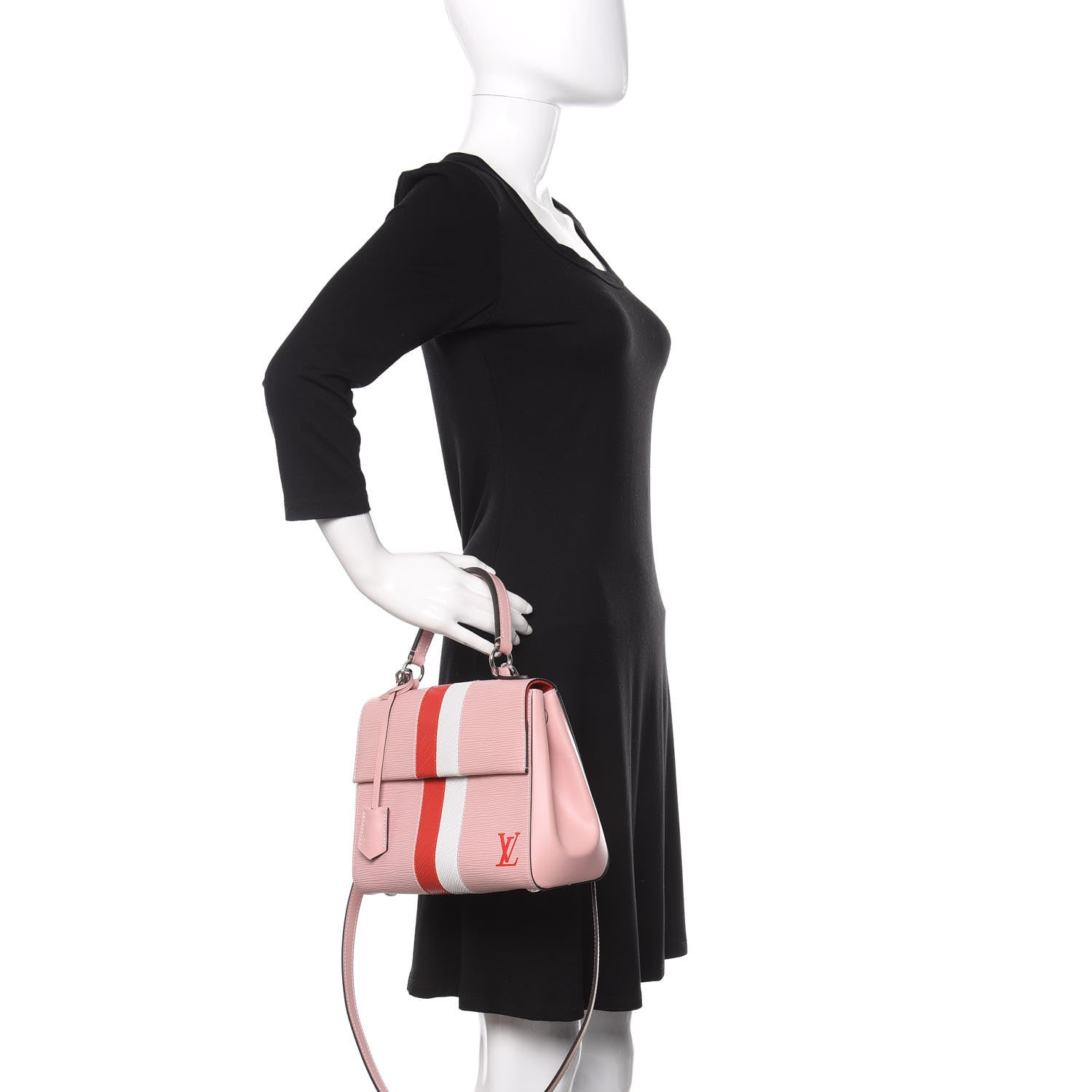 Louis Vuitton Epi Cluny MM Rose Ballerine Stripe 3 of 13