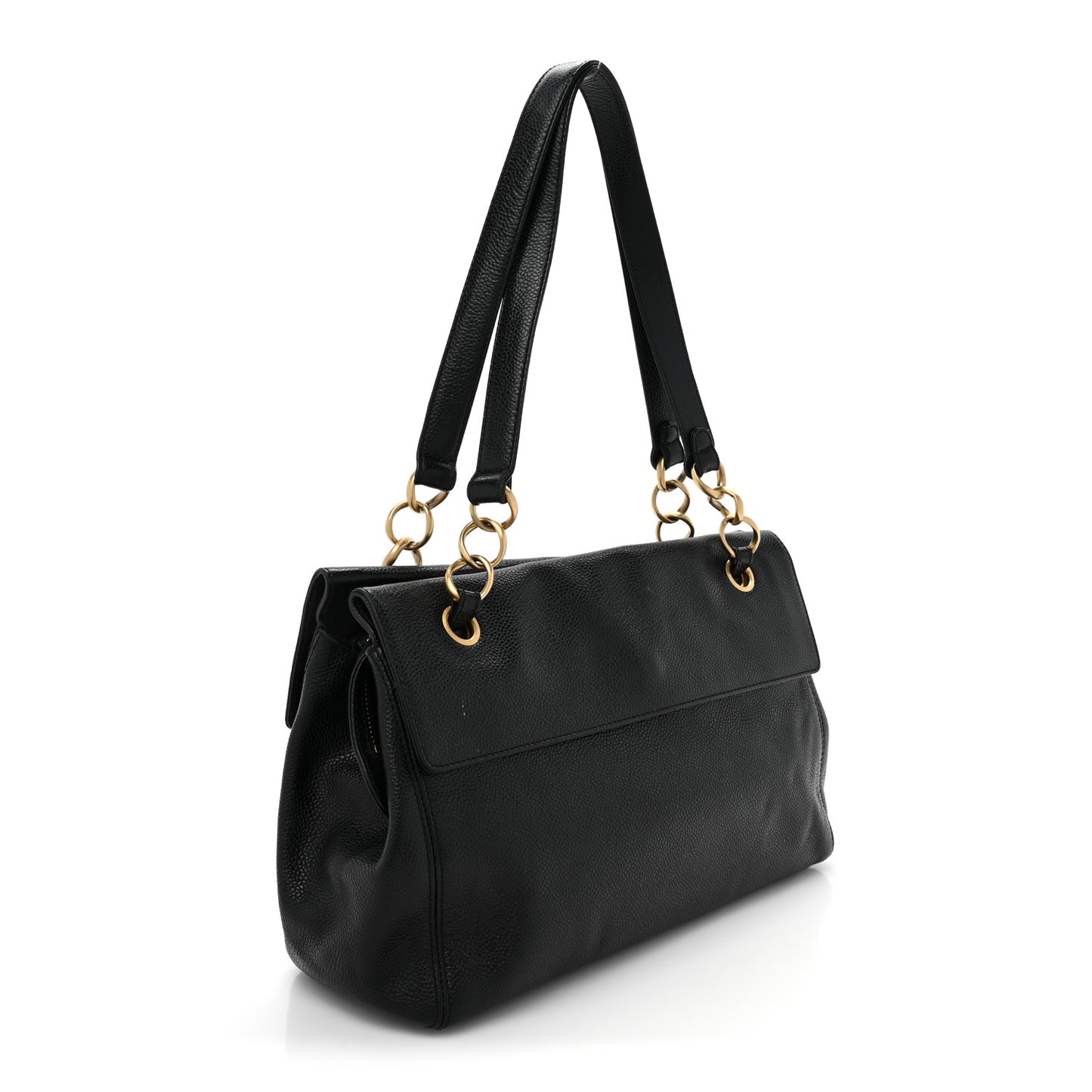 Caviar CC Shoulder Bag Black