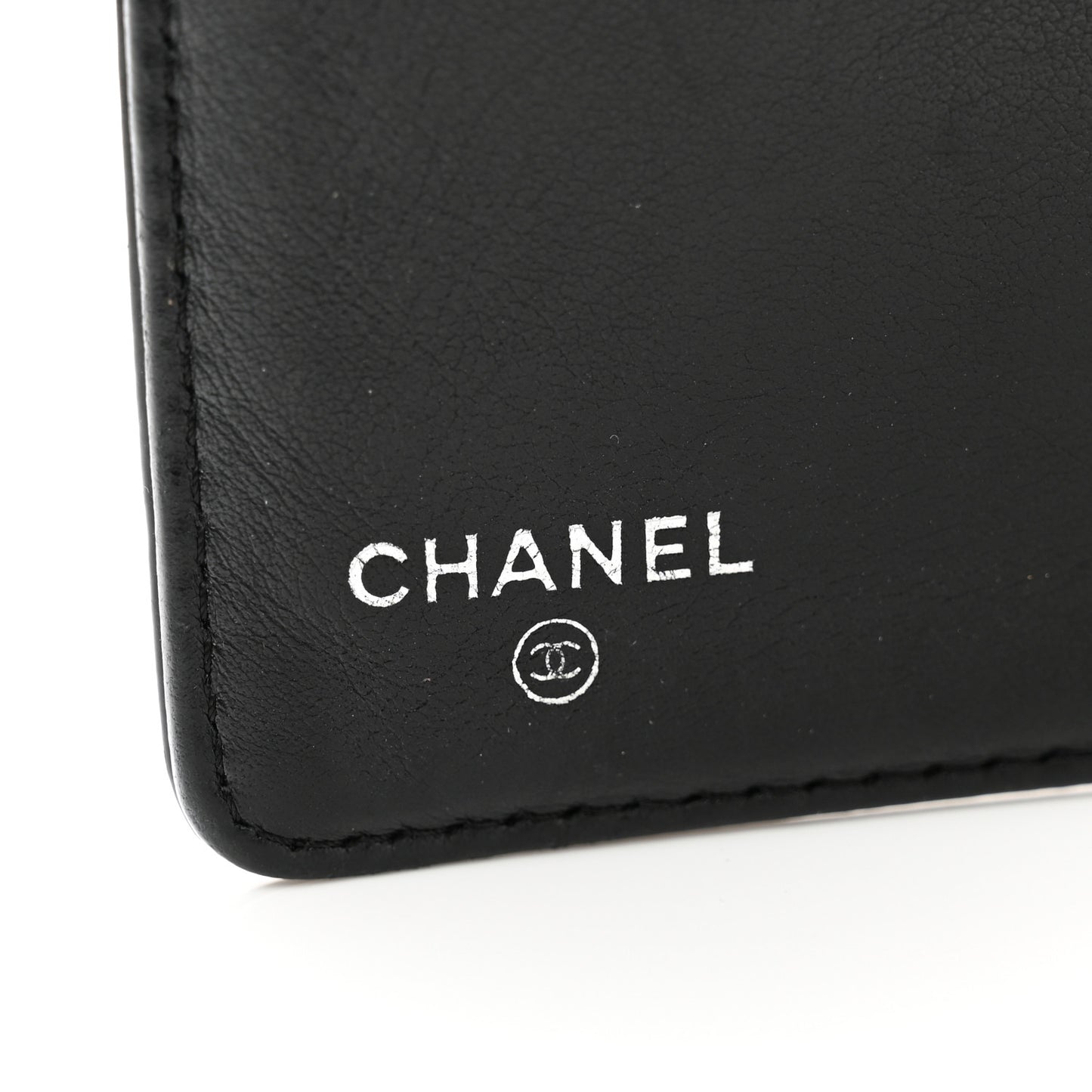 Patent Camellia Yen Wallet Black