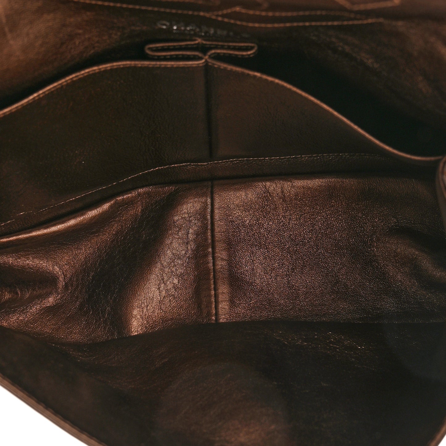 Metallic Aged Calfskin Quilted 2.55 Reissue 227 Flap Bronze