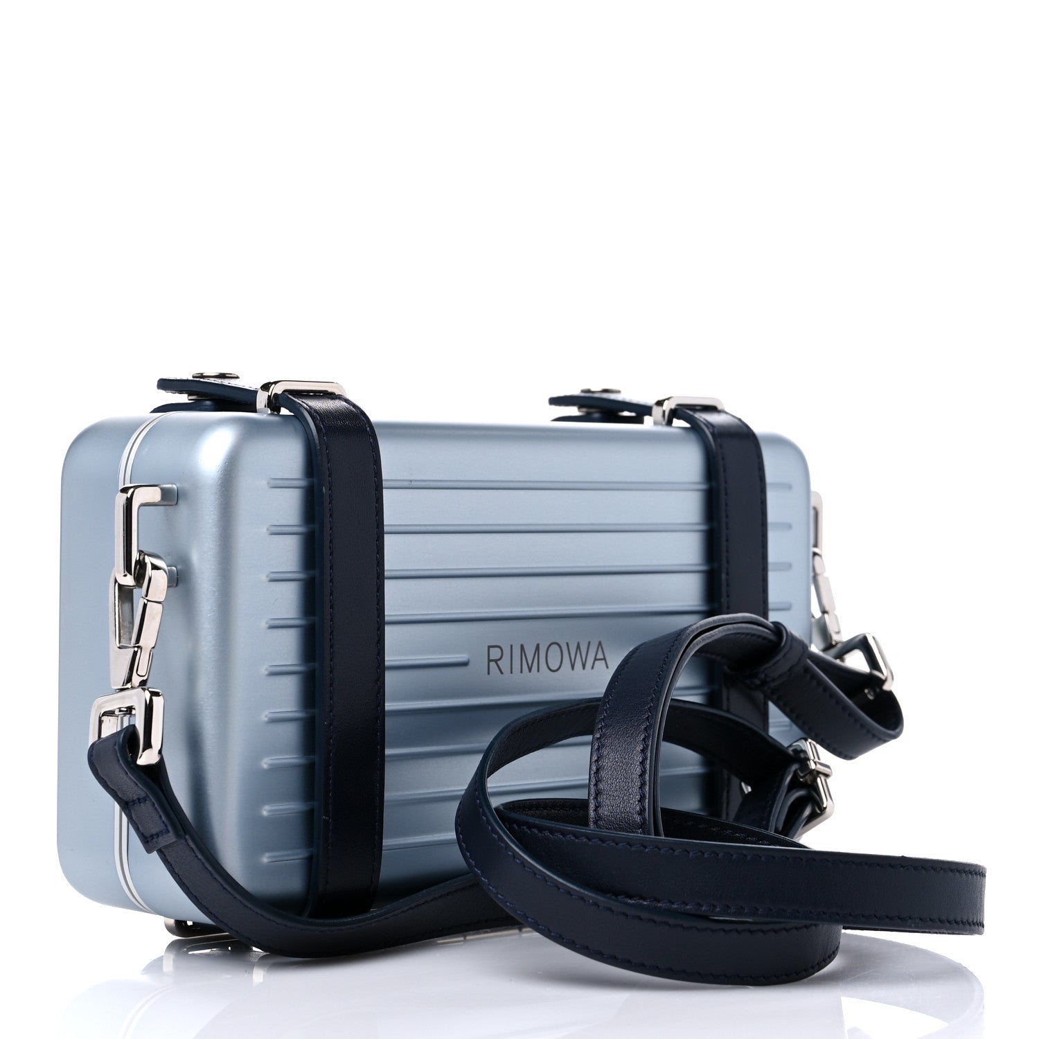 Christian Dior X RIMOWA Aluminum Personal Clutch On Strap Bleu 3 of 10