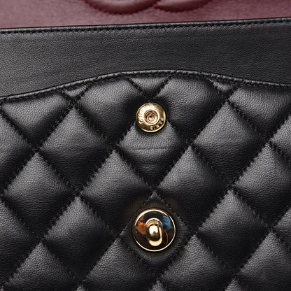 Chanel Lambskin Quilted Medium Double Flap Black 14 of 15