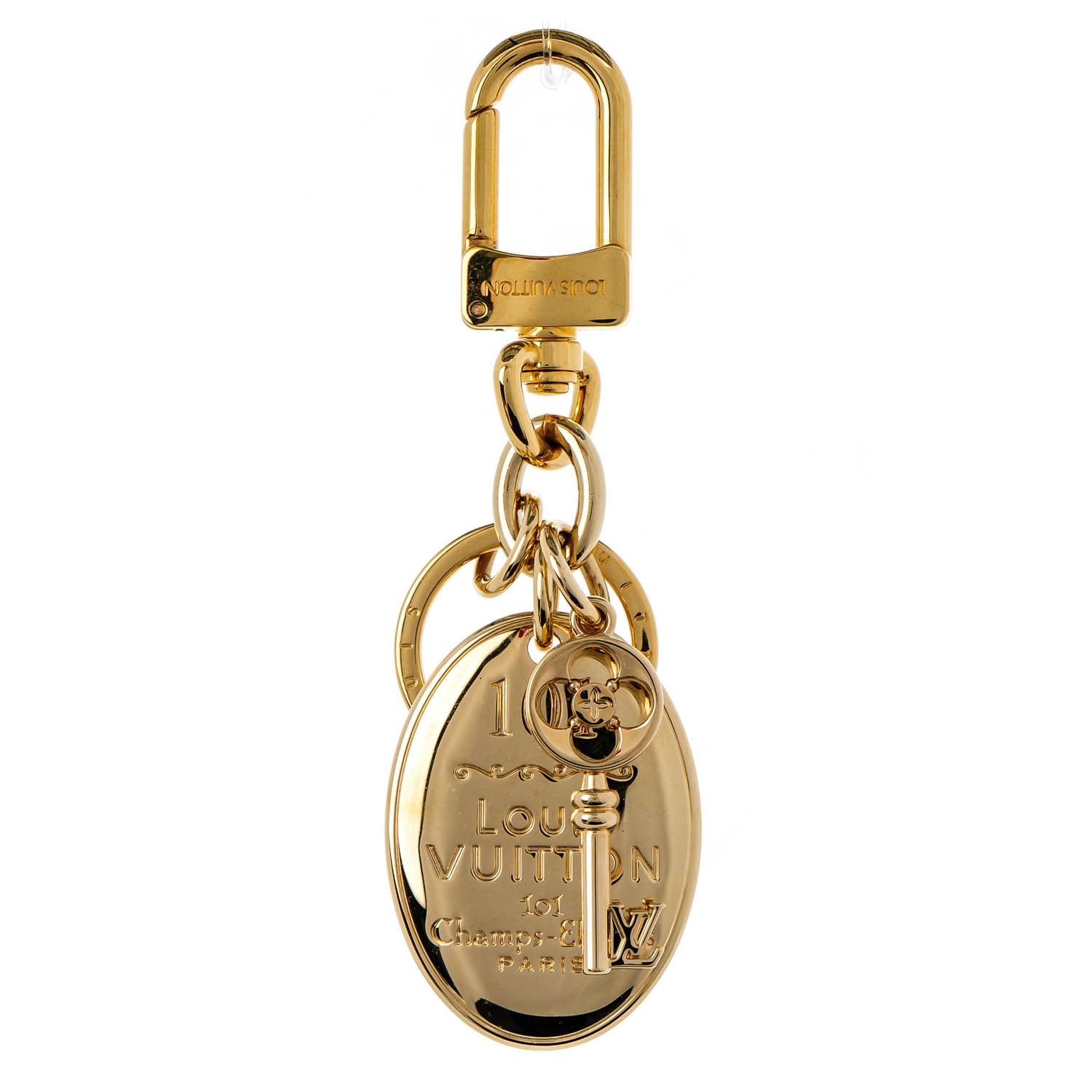 Louis Vuitton 101 Champs Elysees Maizeon Key Holder Gold 1 of 5