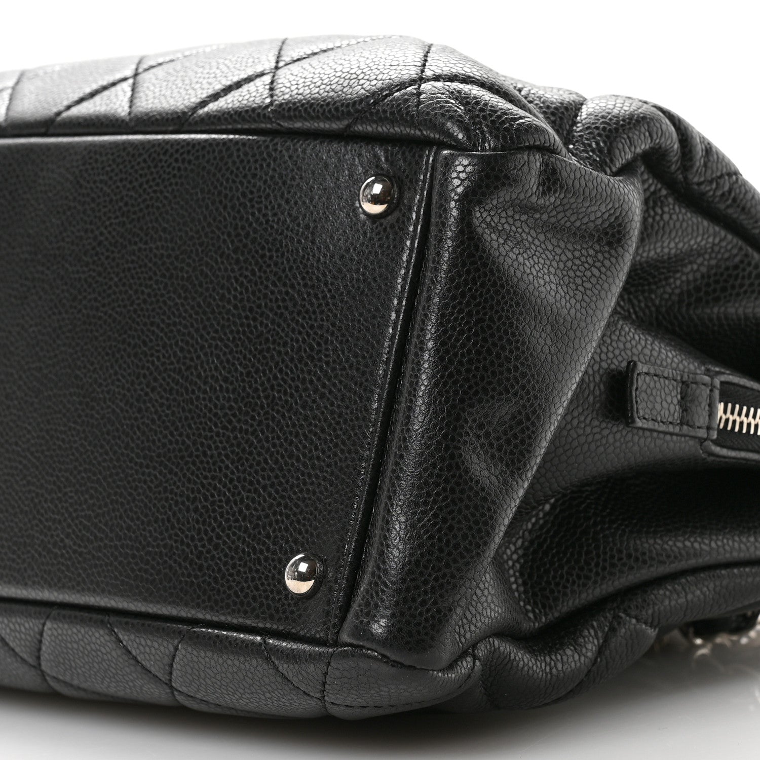Chanel Caviar Quilted CC Timeless Soft Tote Black 9 of 9