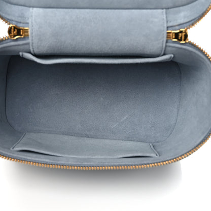 Christian Dior Lambskin Cannage Small Diortravel Vanity Case Cloud Blue 5 of 8