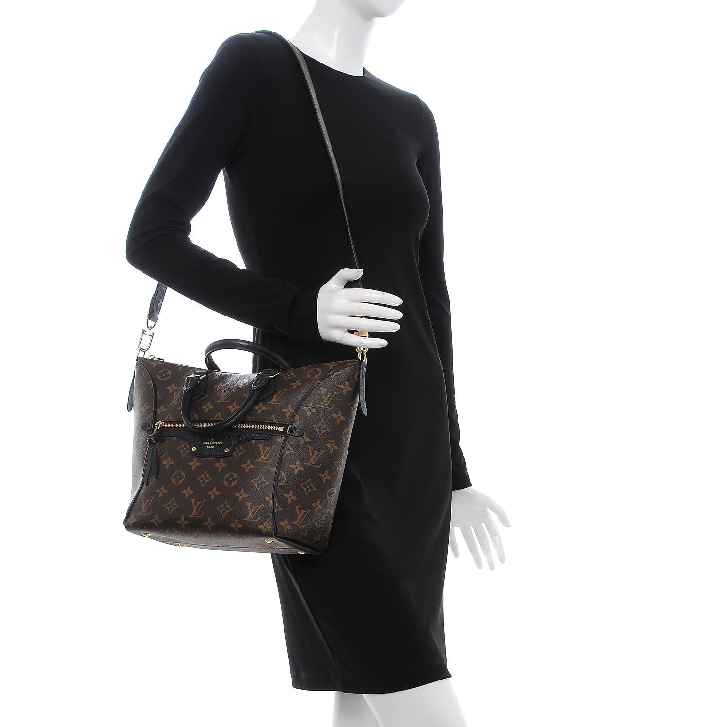 Louis Vuitton Monogram Tournelle PM Black 2 of 9