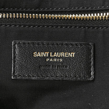 Saint Laurent Lambskin Quilted Maxi Icare Shopping Tote Black 6 of 8