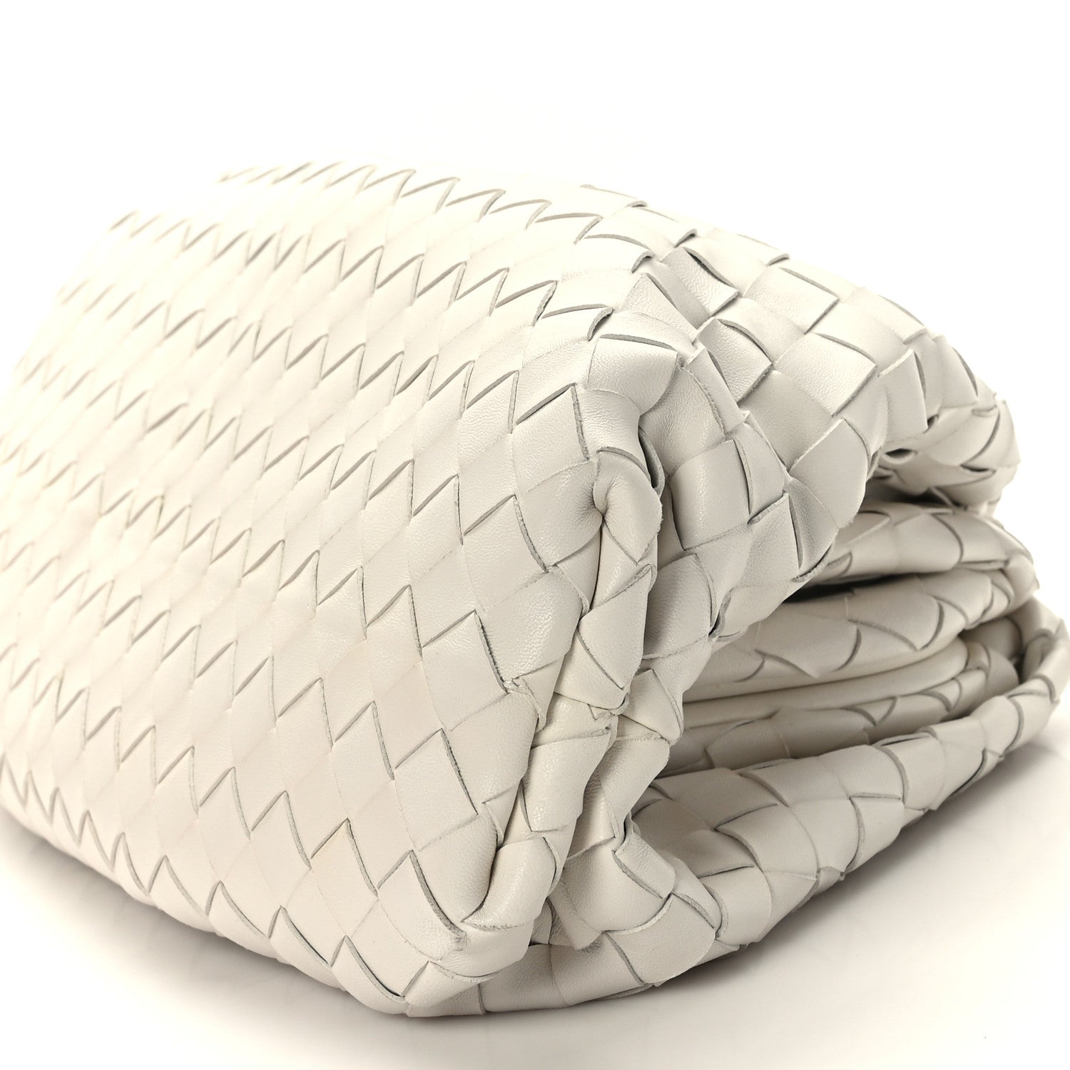 Bottega Veneta Nappa Maxi Intreccio The Pouch Oversized Clutch Plaster 9 of 9
