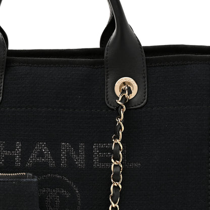 Chanel Mixed Fibers Small Deauville Tote Black 9 of 13