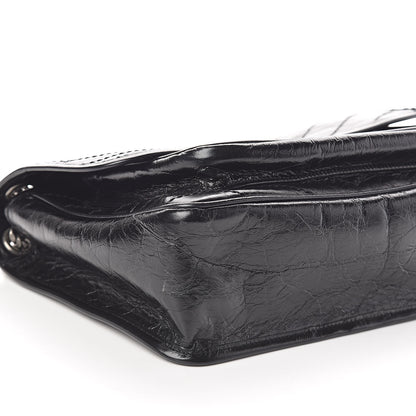 Saint Laurent Crinkled Calfskin Matelasse Monogram Medium Niki Chain Satchel Black 8 of 9