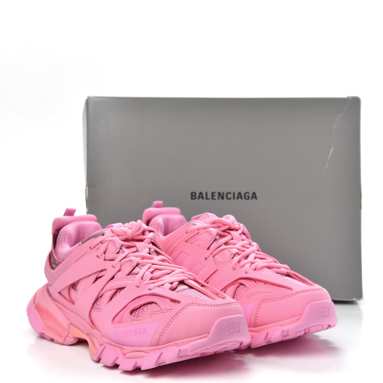 Balenciaga Mesh Nylon Womens Track Sneakers 42 Pink 8 of 8