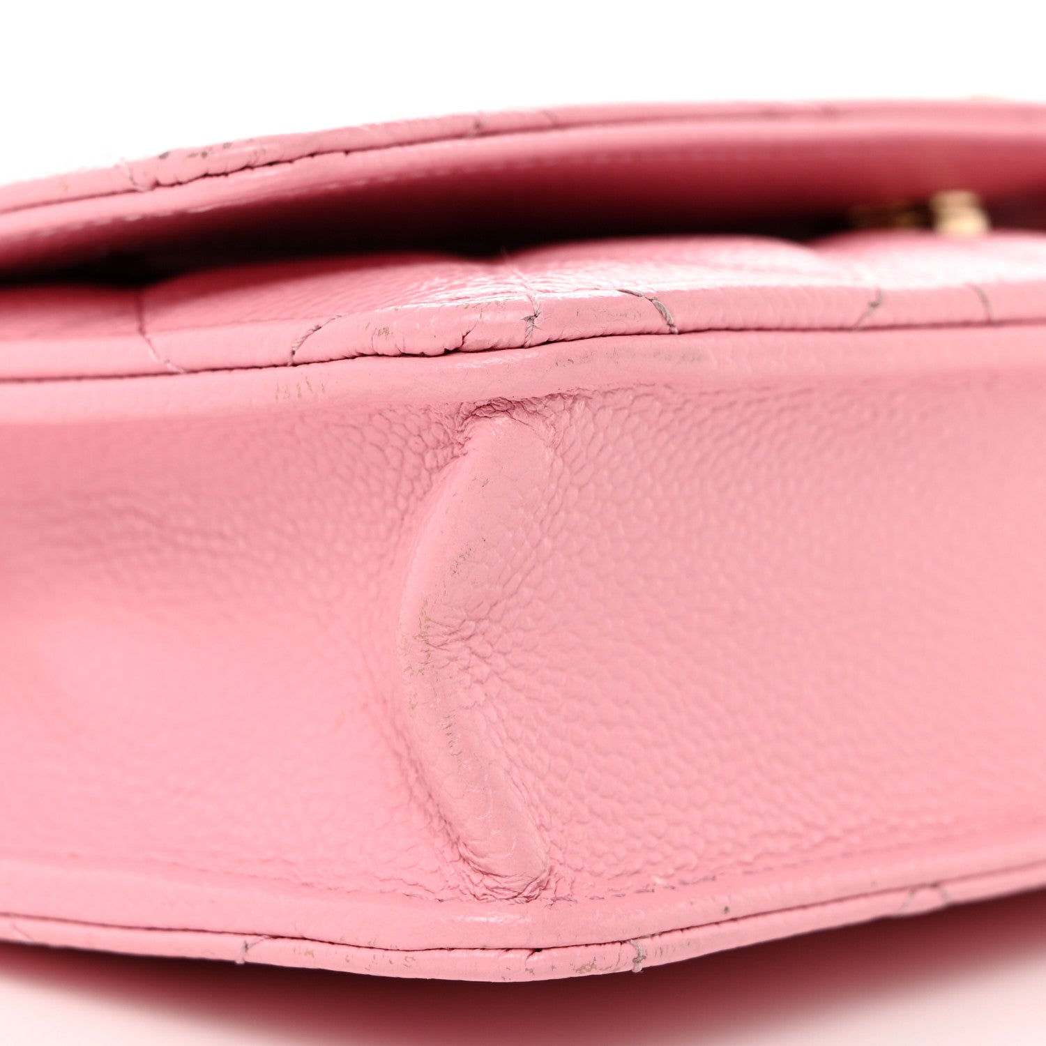 Chanel Caviar Quilted Multi Chain Wallet On Chain WOC Light Pink 9 of 11