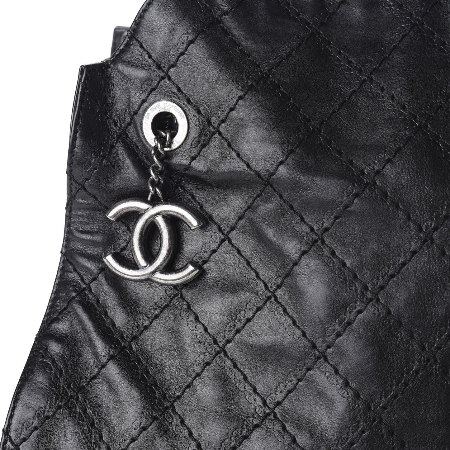 Calfskin CC Crave Tote Black