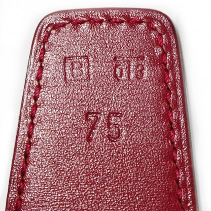 Hermes Box Constance 32mm H Belt 77 Rouge Vif Indigo 6 of 7