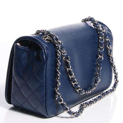 Chanel Caviar Timeless Medium Flap Navy 3 of 8