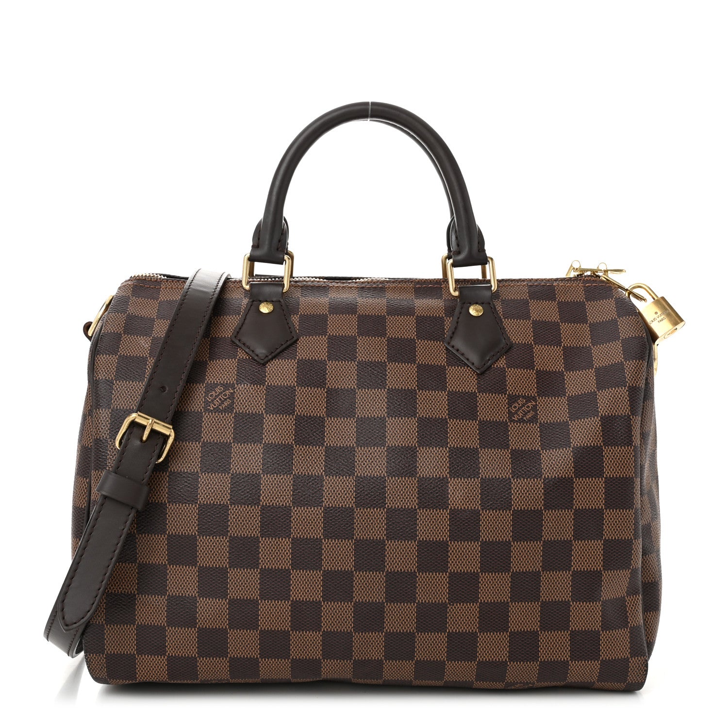 Louis Vuitton Damier Ebene Speedy Bandouliere 30 1 of 10