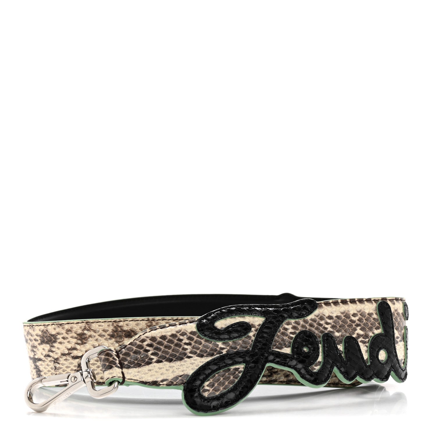 Fendi Calfskin Elaphe Open Your Heart Strap You 1 of 6