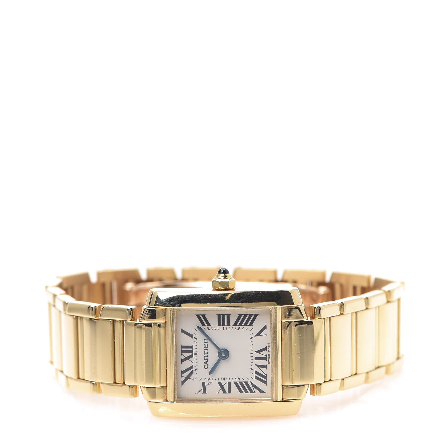 Cartier 18K Yellow Gold 20mm Tank Francaise Quartz Watch 2 of 5