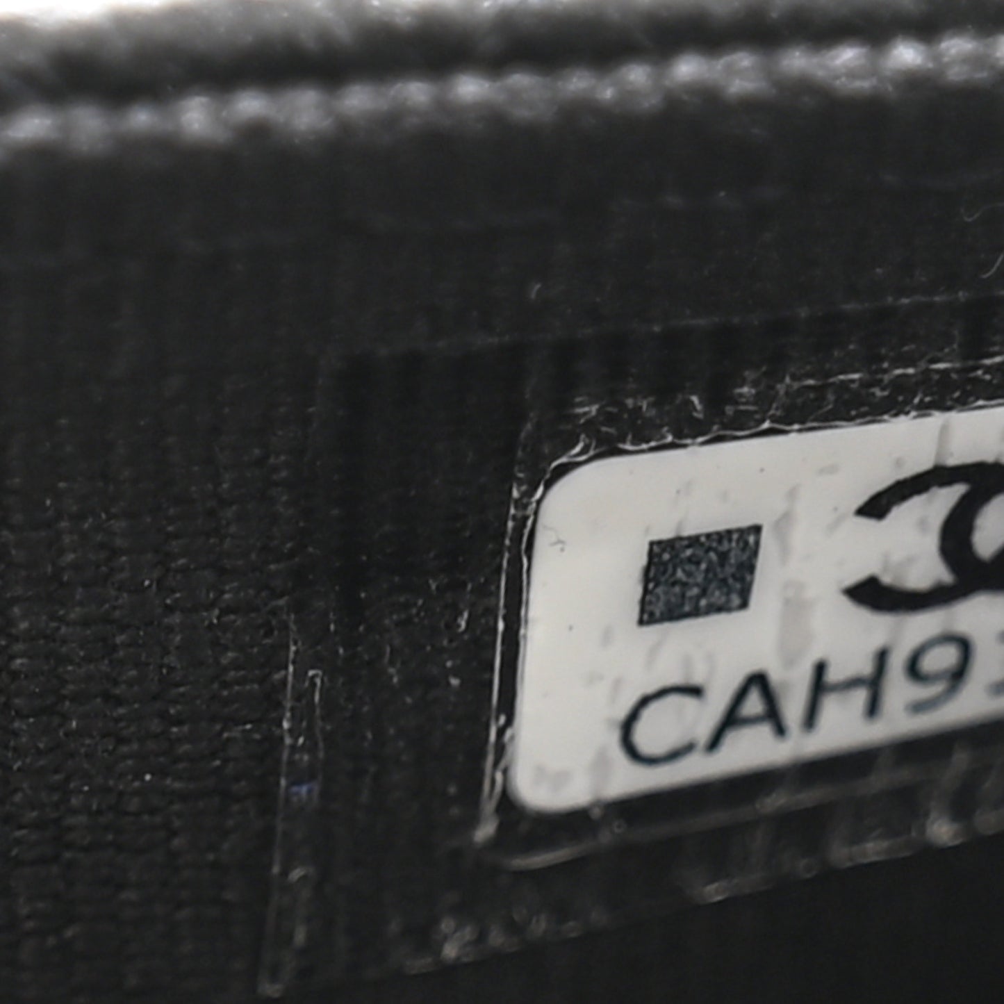Caviar Quilted Flap Zip Pouch Black