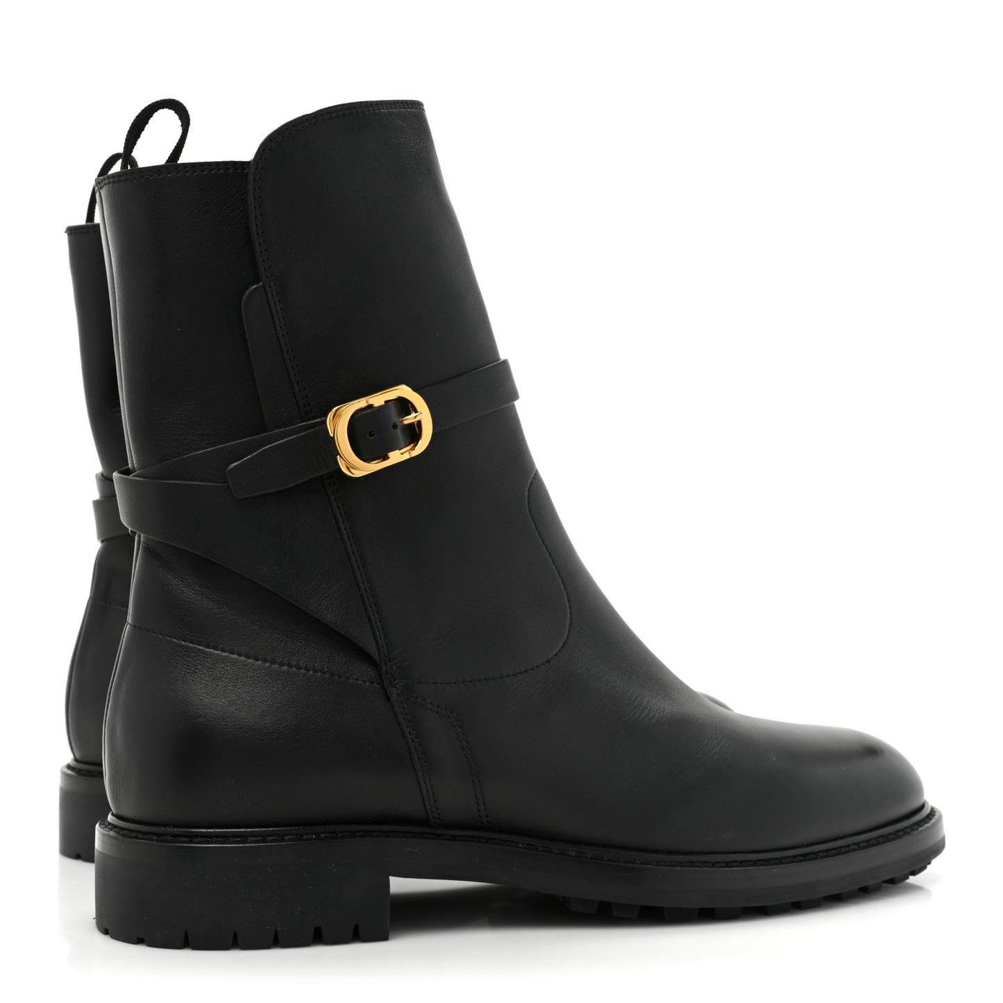 Calfskin Empreinte Ankle Boots 41 Black