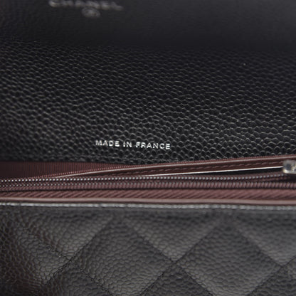 Chanel Caviar Quilted Large Flap Wallet Black 7 of 9