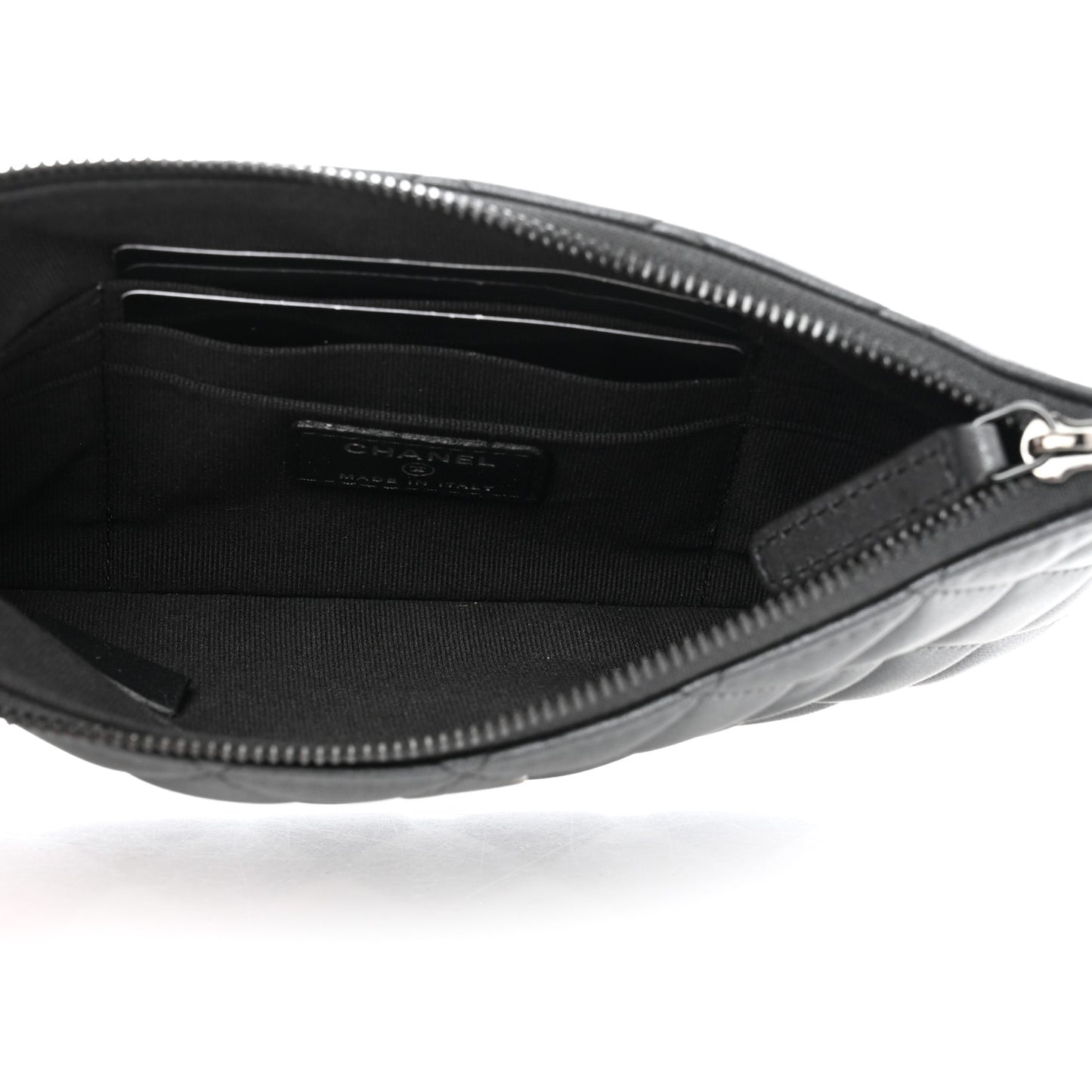 Lambskin Quilted Cosmetic Case So Black