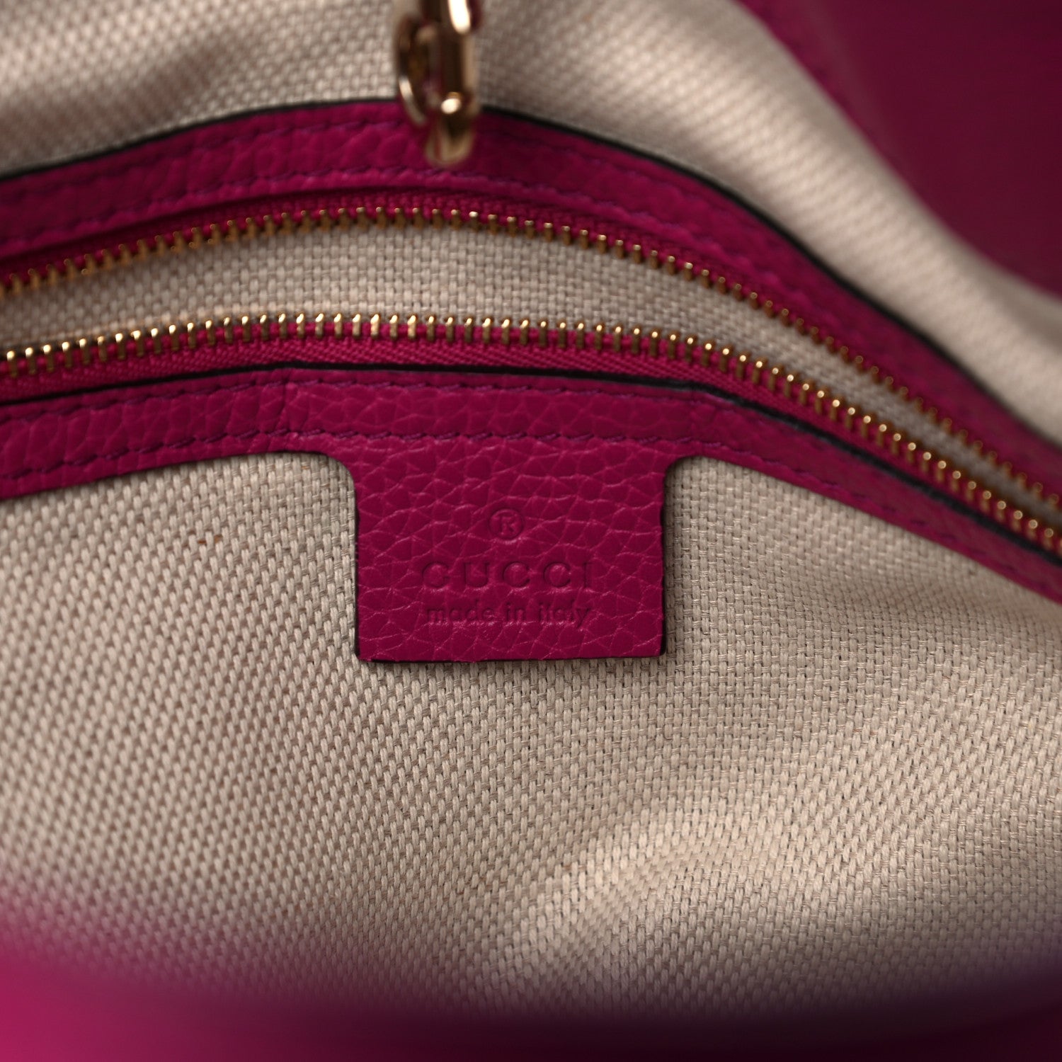 Gucci Cellarius Calfskin Medium Soho Chain Shoulder Bag Bright Bouganville 6 of 17