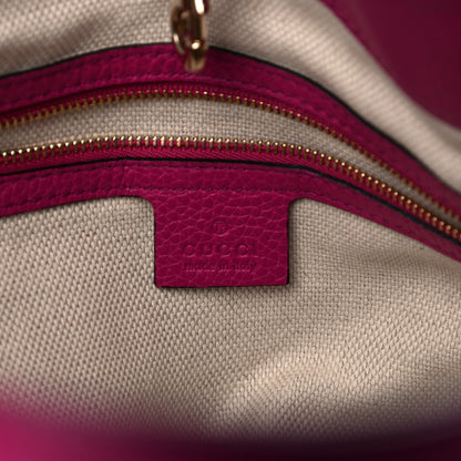 Gucci Cellarius Calfskin Medium Soho Chain Shoulder Bag Bright Bouganville 6 of 17