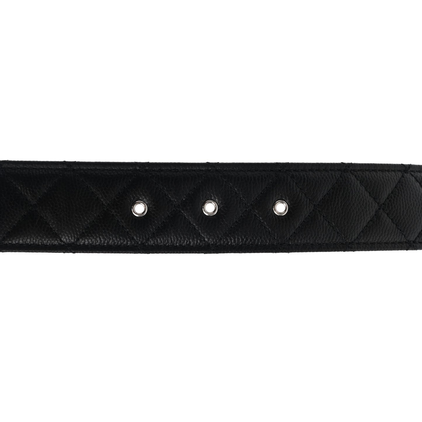 Caviar Quilted CC Chain Belt 90 36 Black